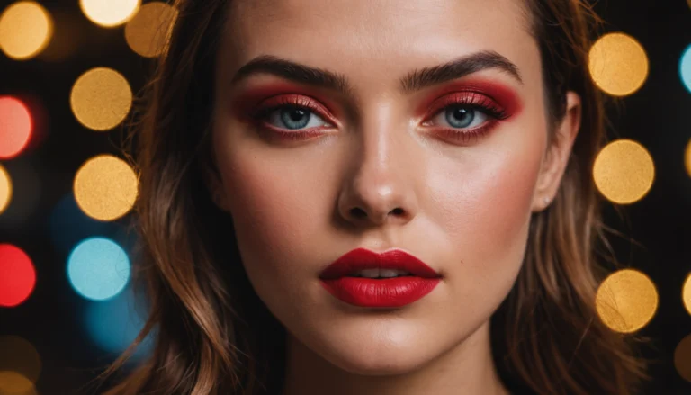 Maquillage des Fêtes : Comment obtenir un teint éclatant avec highlighter liquide et bouche rouge intense
